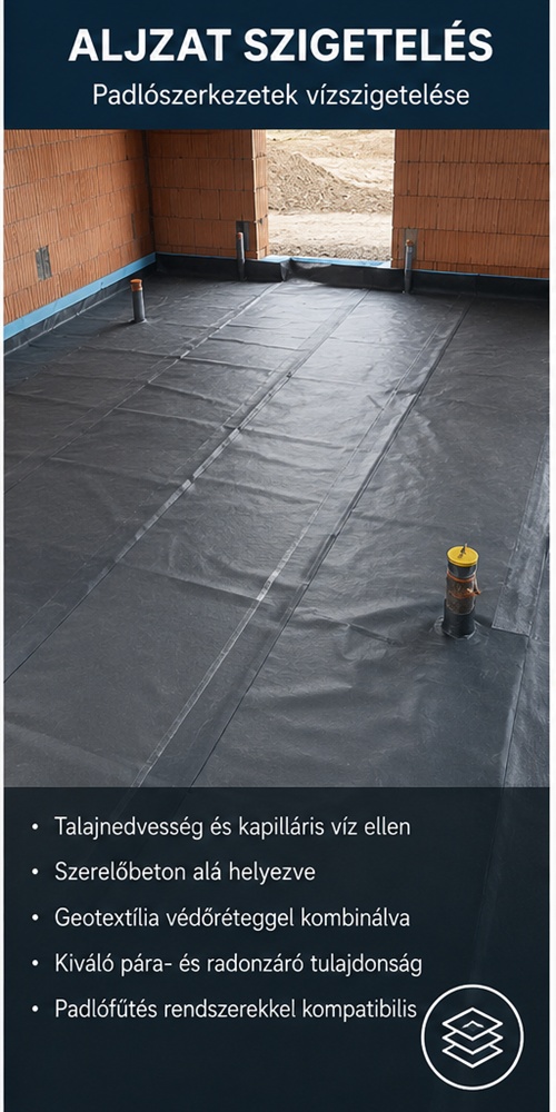 Aljzatszigetelés kritikus csomópontjainak kialakítása